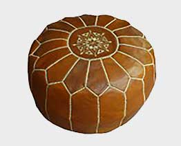 pouffe artisanal marocaine