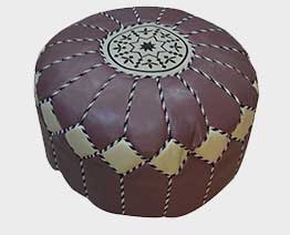 pouffe artisanal marocain