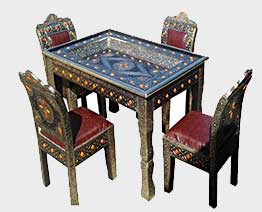 table  manger artisanat marocain
